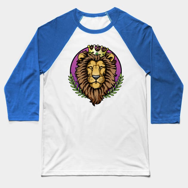 King of the Jungle Baseball T-Shirt by Laughin' Bones